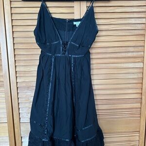 Max Studio Elegant Black Midi Dress